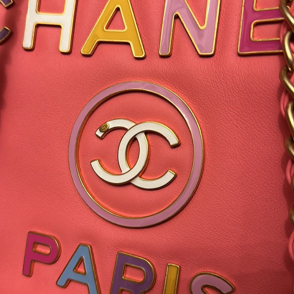 Barbie Pink Chanel Large Deauville Shopping Tote - Picture 15 of 15